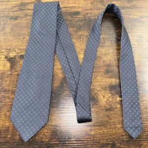 Krizia‎ Uomo Tie- Black & Green Polka Dot 100% Silk Formal Geometric Italy Made